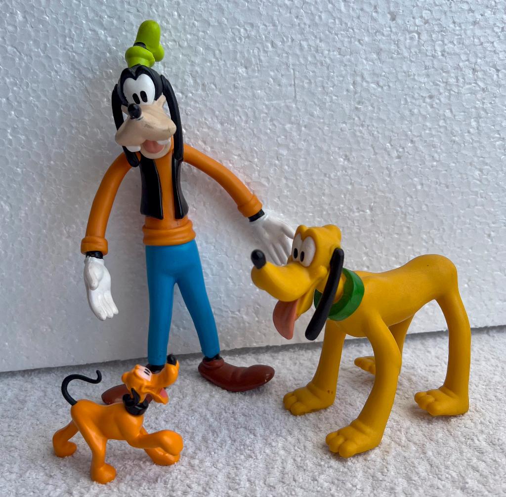 Disney Goofy en Pluto figuren in goede staat!, Ophalen of Verzenden, Goofy of Pluto, Zo goed als nieuw, Beeldje of Figuurtje