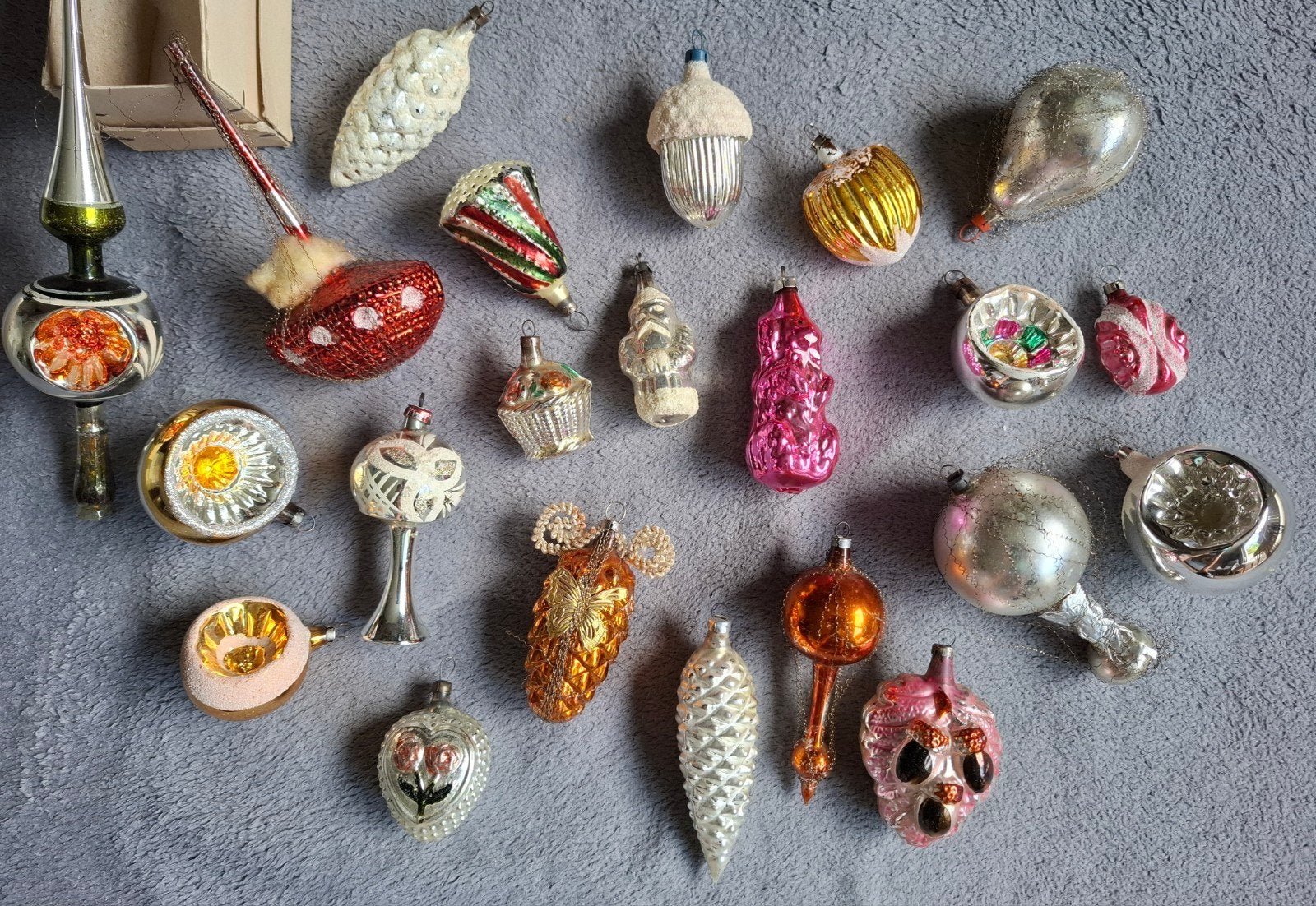 collectie oude en antieke kerstballen versiering, Diversen, Kerst, Ophalen of Verzenden, Gebruikt