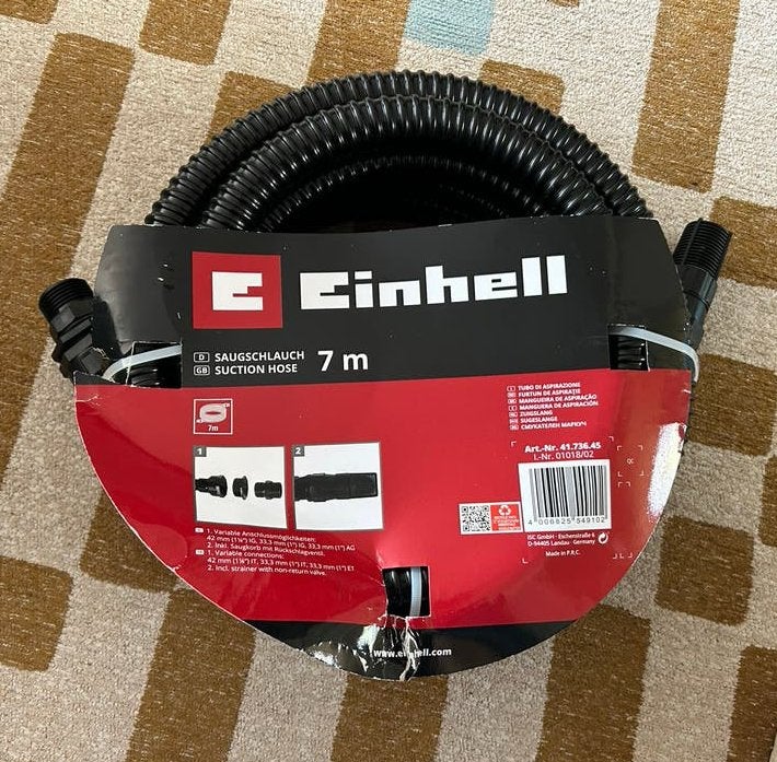 Einhell Zuigslang 7m - Nieuw, Tuin en Terras, Ophalen of Verzenden, Nieuw, Overige typen