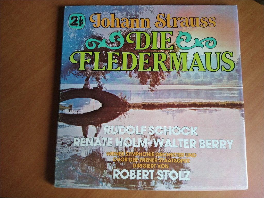 2-LP-box Johann Strauss - Die Fledermaus, Cd's en Dvd's, Opera of Operette, Ophalen of Verzenden, Zo goed als nieuw, Romantiek