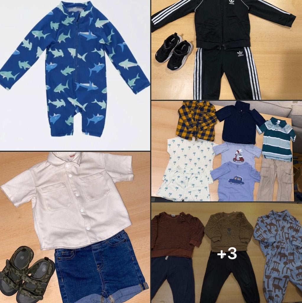 Kledingpakket jongen / babykleding (Vraag naar de prijs!), Ophalen, Zo goed als nieuw, Maat 62