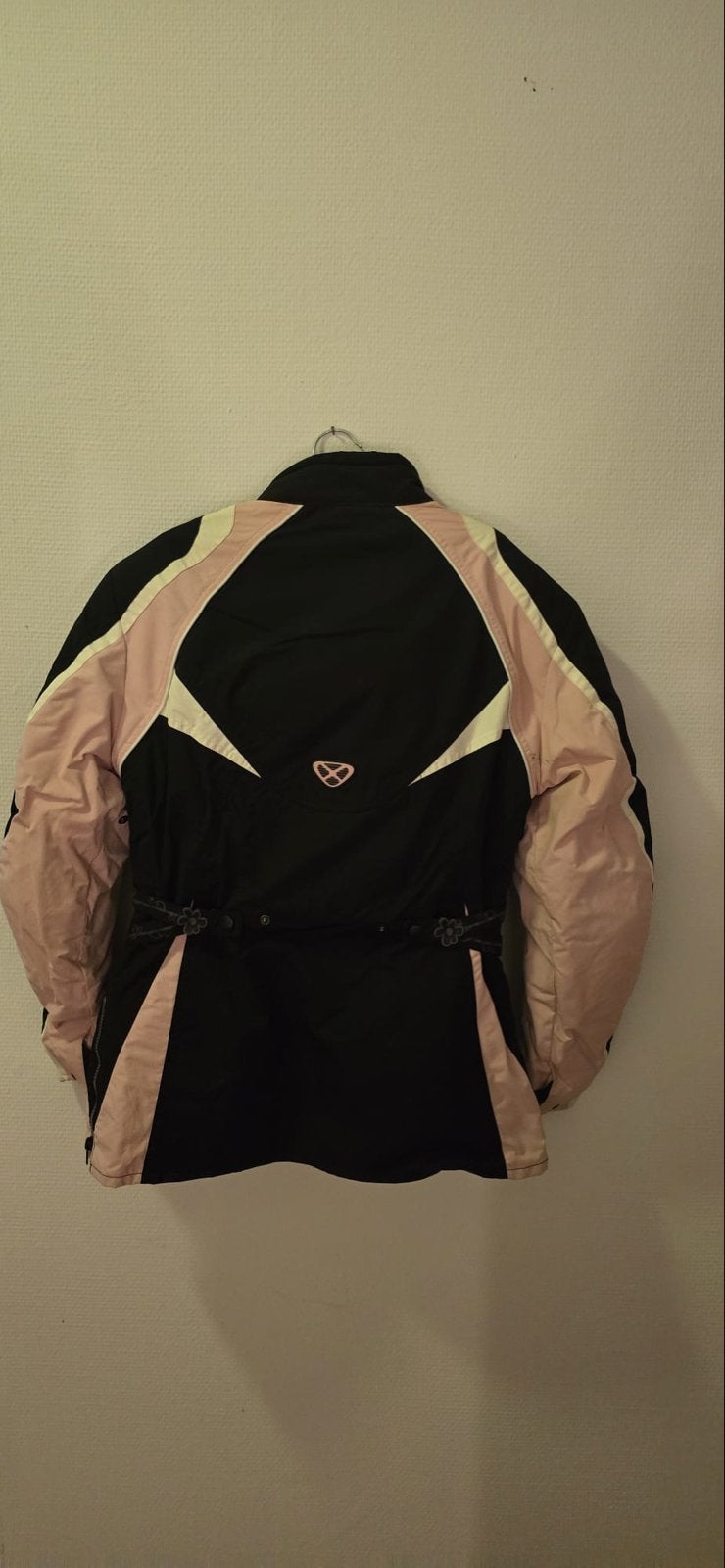Ixan motorjas dames - Zwart/roze textiel, Motoren, Kleding | Motorkleding, Ophalen of Verzenden, Tweedehands, Dames, Jas | textiel