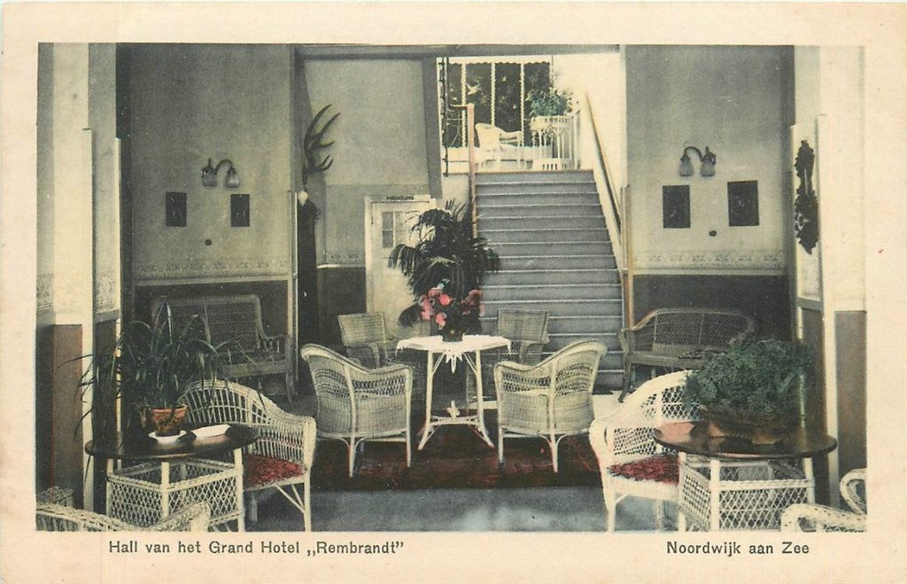 701-385-011 Noordwijk aan Zee Hotel Rembrandt, Ophalen of Verzenden, Voor 1920, Zuid-Holland