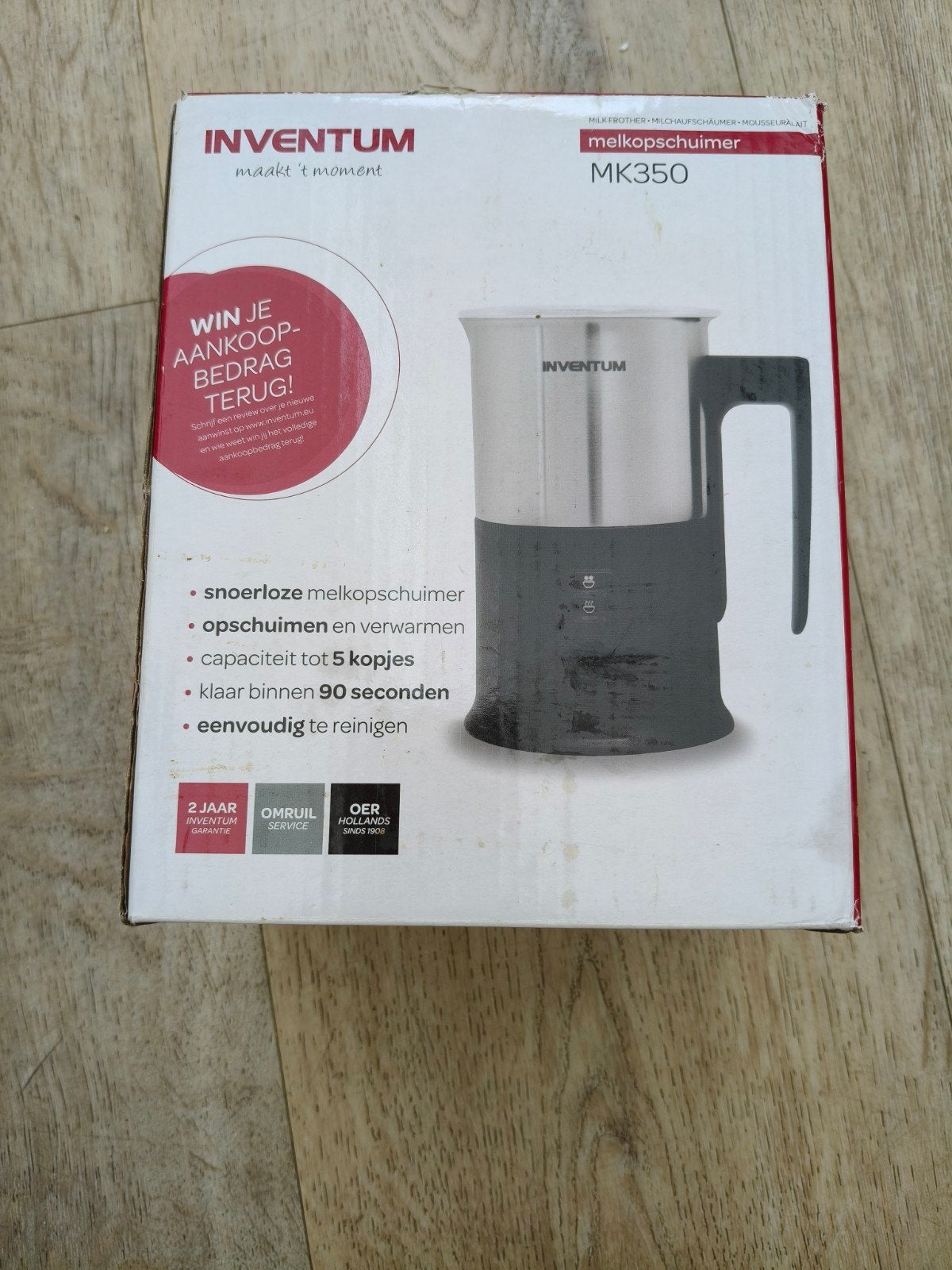 Inventum MK350 melkopschuimer nieuw in doos, Ophalen of Verzenden, Nieuw