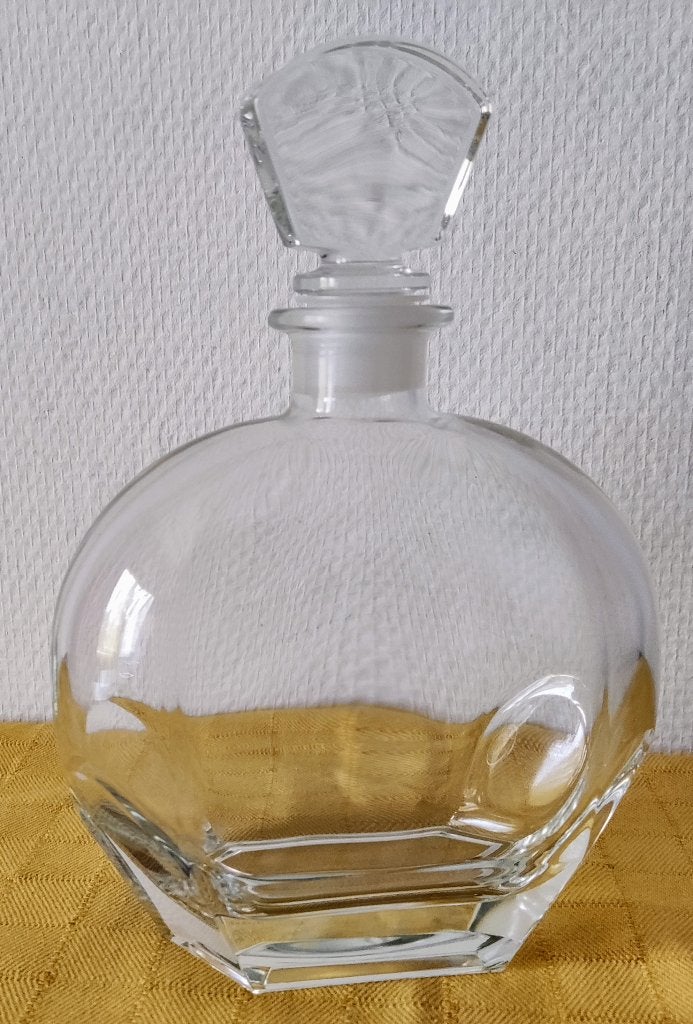 Vintage glazen whiskey/likeur decanter/karaf met stop, Ophalen of Verzenden