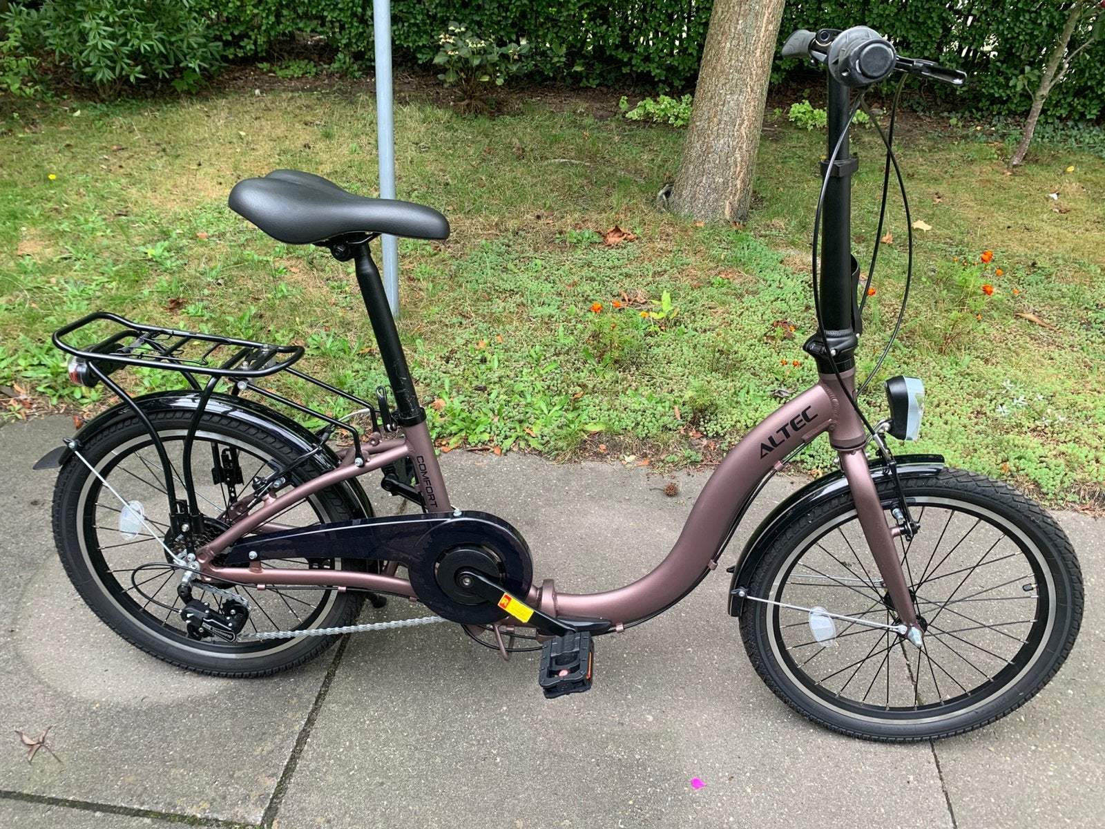 Nieuwe Altec Vouwfiets 20 inch Terra Brown, 20 inch of meer, Velgrem, Versnellingen, Nieuw