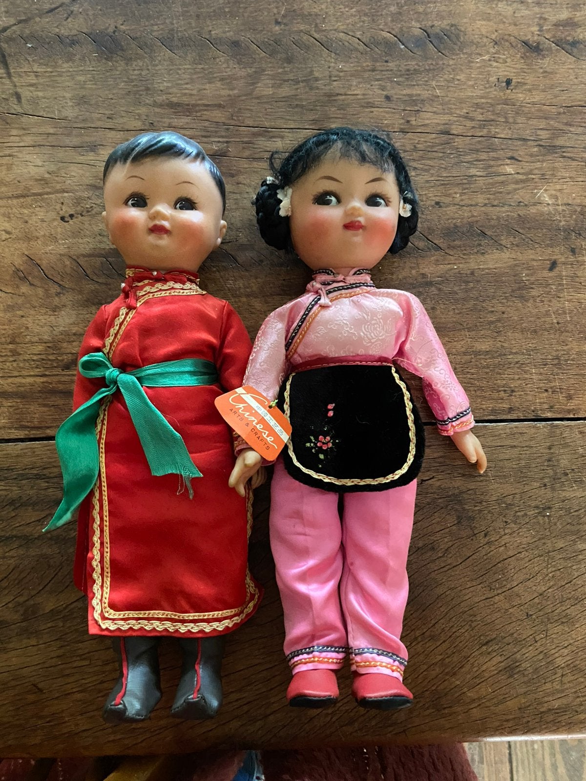Vintage chinese poppen, Verzamelen, Ophalen of Verzenden, Gebruikt, Pop