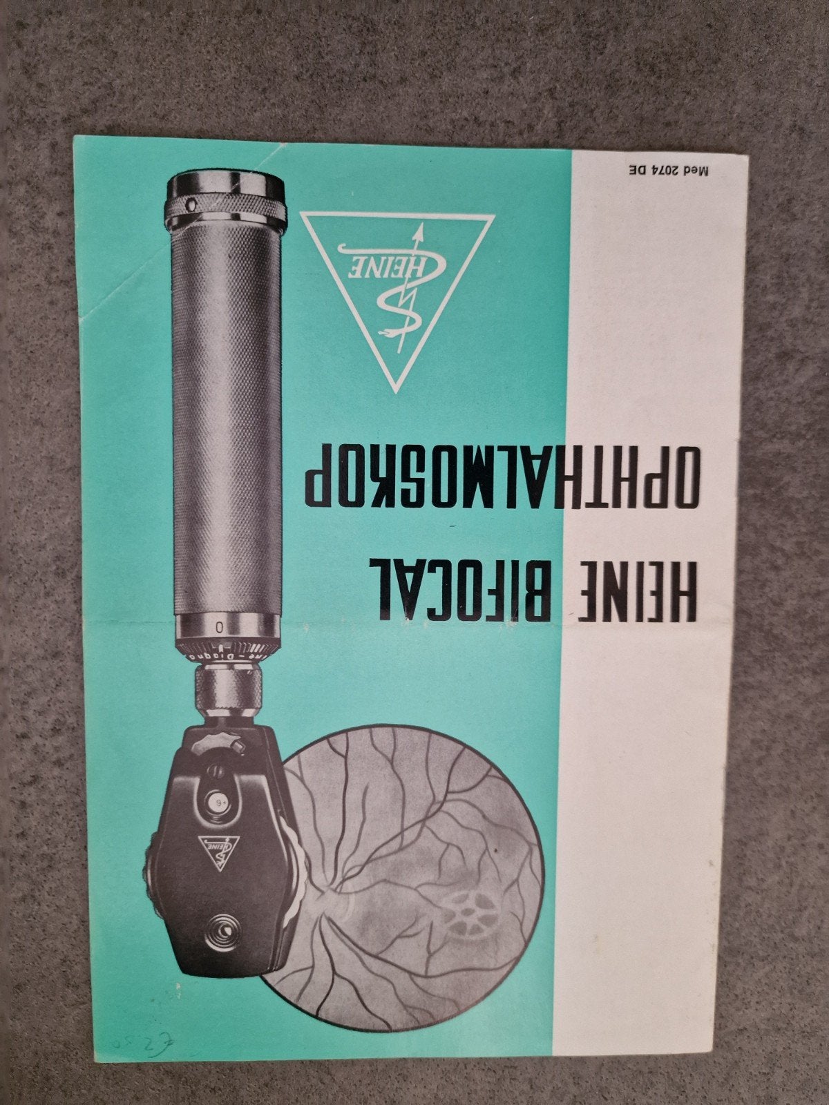 Heine Bifocal Ophthalmoscoop Catalogus - Vintage Medisch, Ophalen of Verzenden, Zo goed als nieuw, Heine, Catalogus