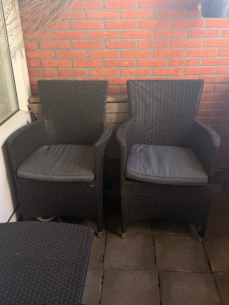 Tuinstoelen incl kussen, Tuin en Terras, Tuinstoelen, Ophalen, Gebruikt, Kunststof, Stapelbaar
