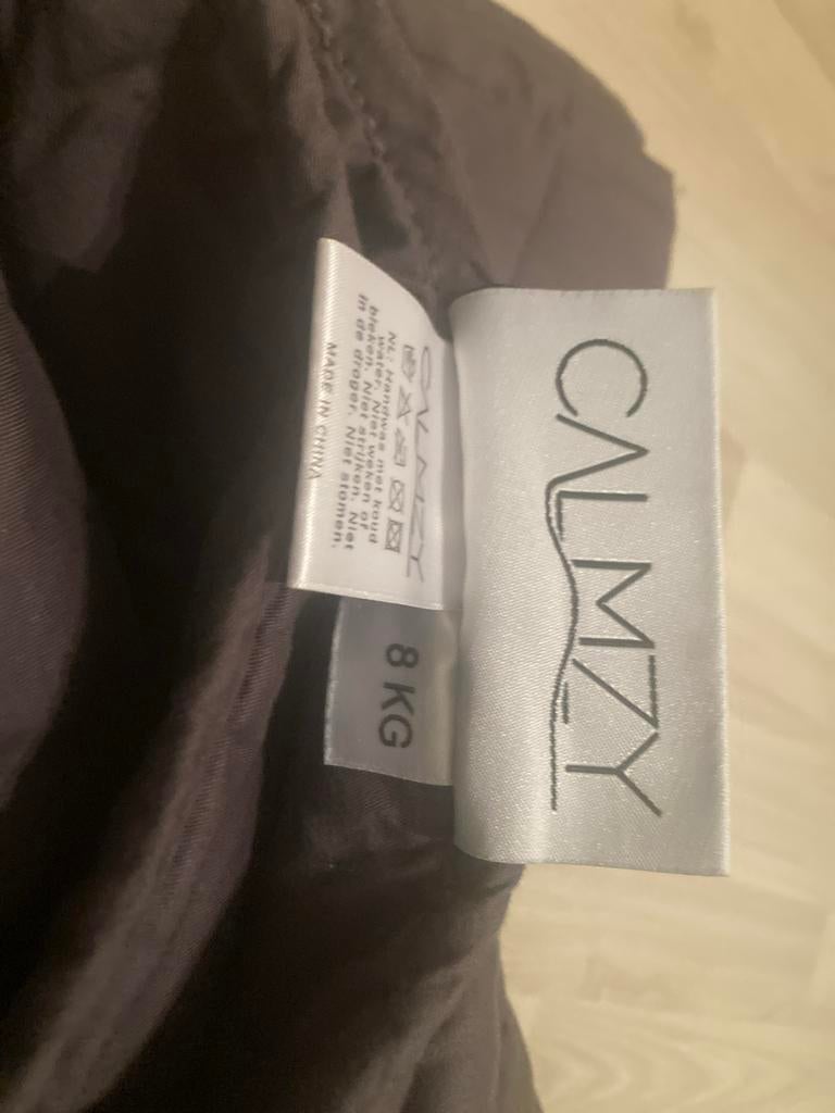 Calmzy verzwaringsdeken 8 kg met hoes, Gebruikt, Eenpersoons, Ophalen of Verzenden, Deken of Dekbed