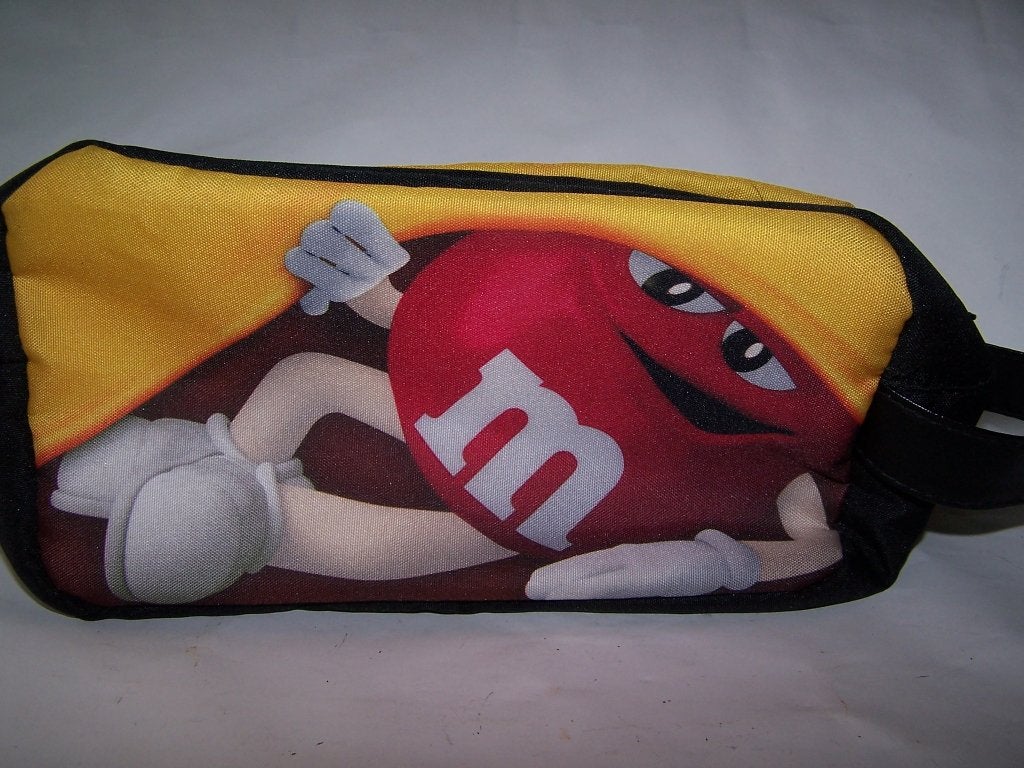 M&M etui voor  schoolspullen, of te gebruiken als toilettas., Ophalen of Verzenden, Zo goed als nieuw