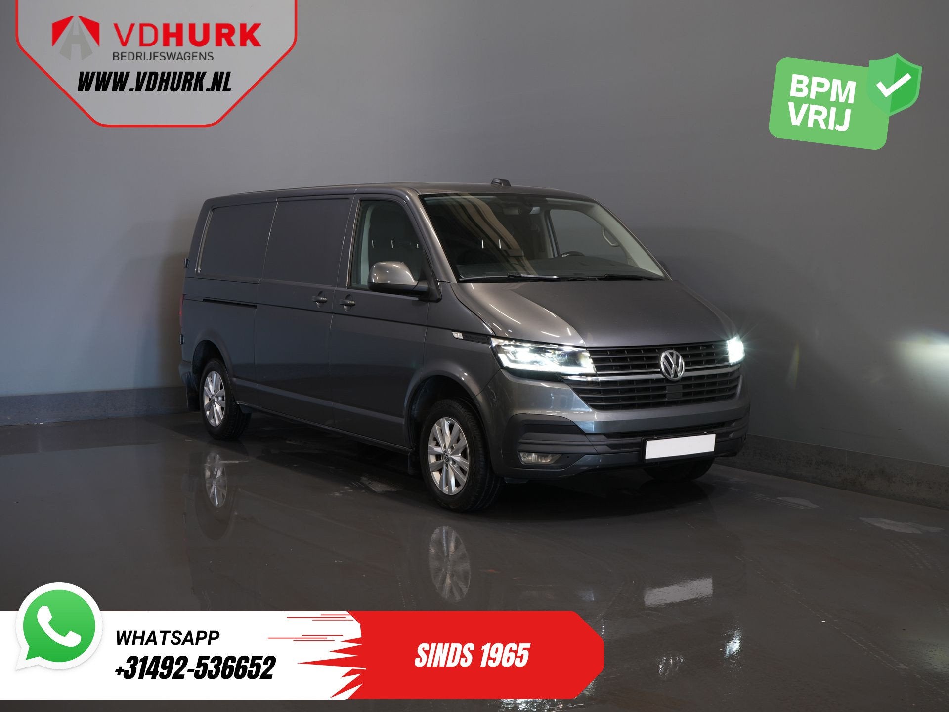 Volkswagen Transporter 2.0 TDI 150 pk Aut. L2 Adapt.Cruise/, Stof, Gebruikt, 4 cilinders, 150 pk