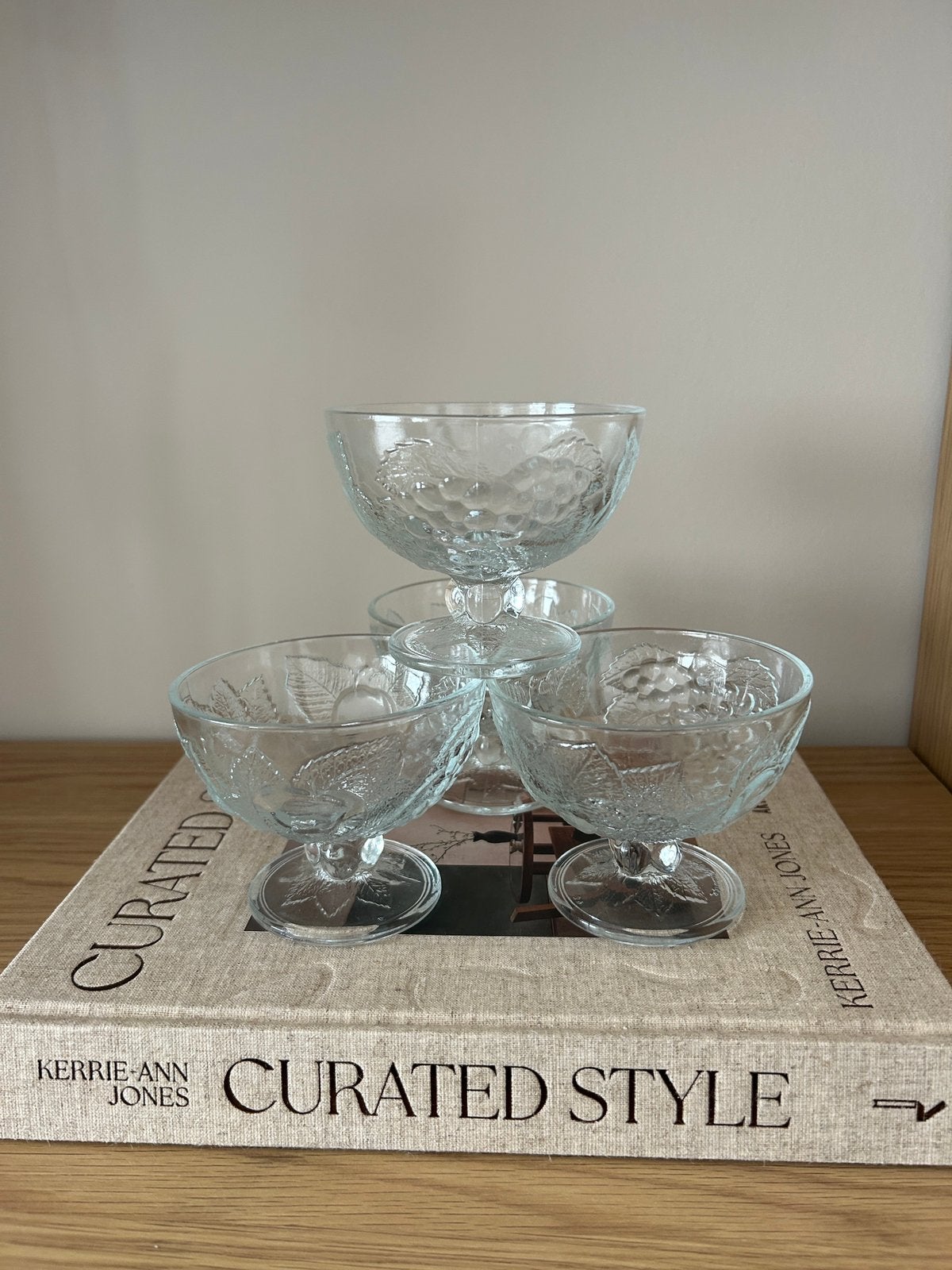 Vintage dessert schalen (4 stuks) van Pasabahce | ijs coupes, Ophalen of Verzenden