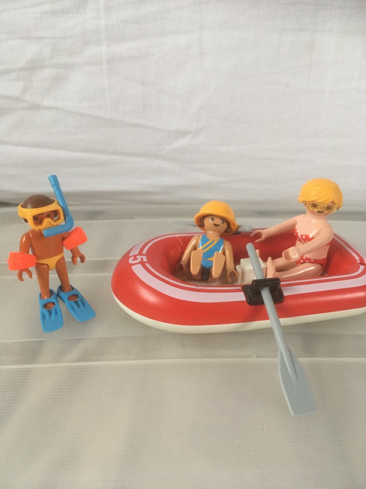 Playmobil, toeristen met roeiboot 5439, complete set, Ophalen of Verzenden, Zo goed als nieuw
