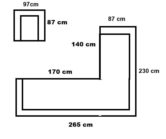 Zwart leren hoek(slaap)bank  met fauteuil, Ophalen, Gebruikt, Leer, Strak