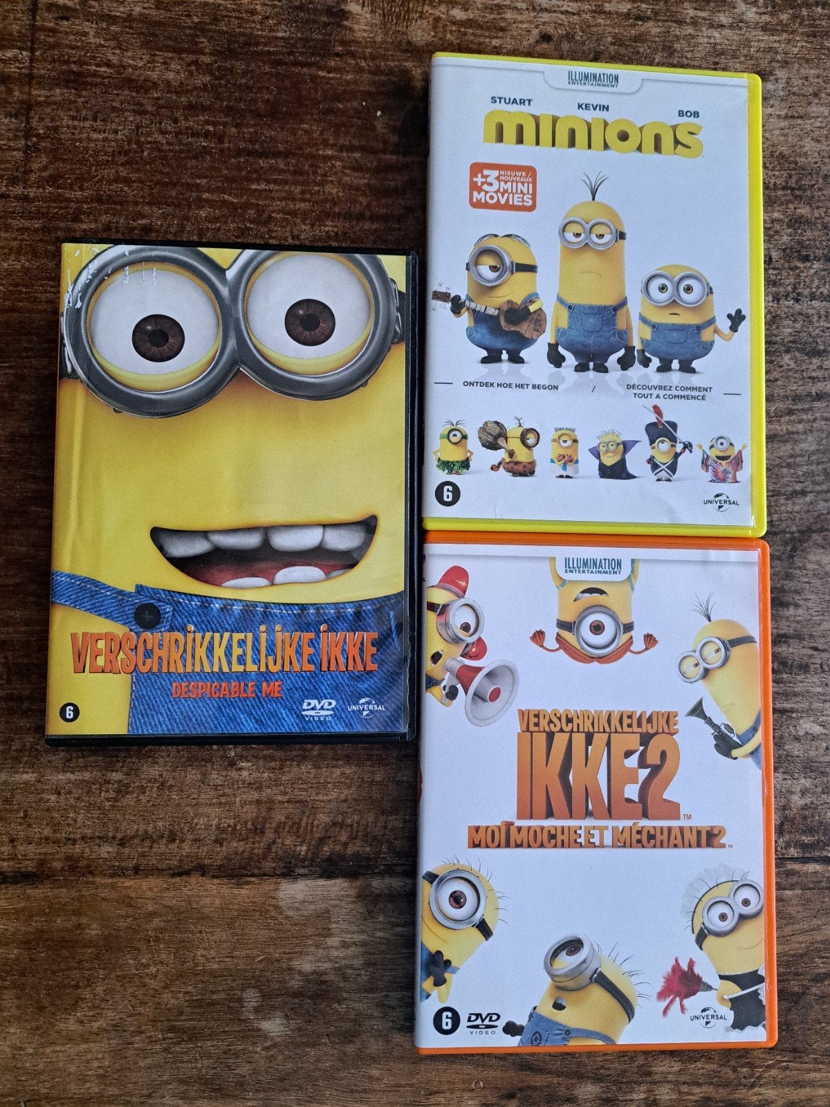 Verschrikkelijke Ikke 1 & 2 + Minions DVD Boxset, Nederlands, Animatie, Amerikaans, Nederlands