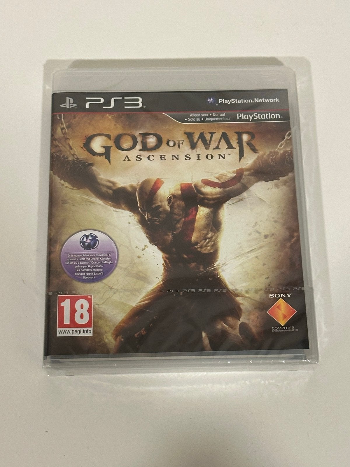 God of War Ascension PS3 - Nieuw in folie, Avontuur en Actie, Online, Vanaf 18 jaar, 1 speler