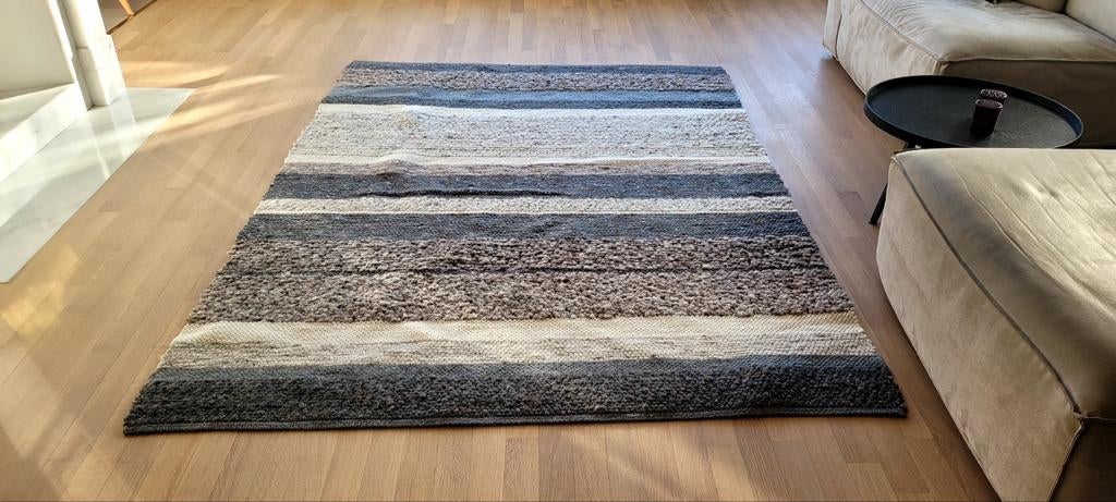 Vloerkleed Steps & Tones 170x230 - Prachtig en omkeerbaar, Gebruikt, Grijs, 150 tot 200 cm, 200 cm of meer