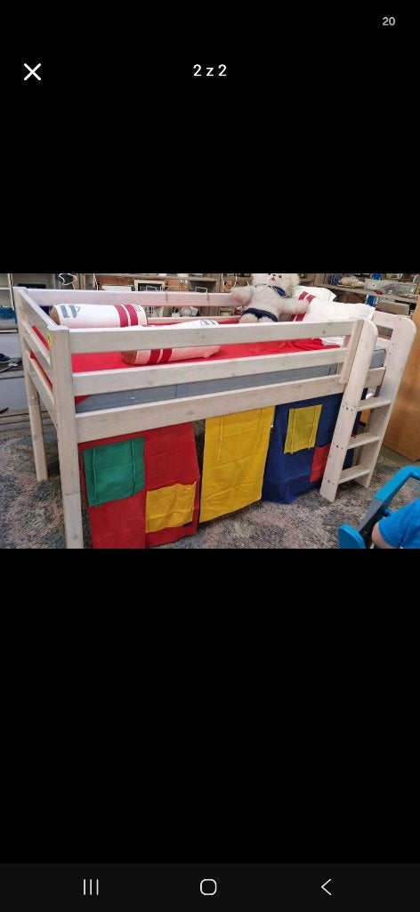 Kinderbed Gratis 200x90, Kinderen en Baby's, Ophalen, 85 tot 100 cm, Gebruikt, Hoogslaper of Stapelbed