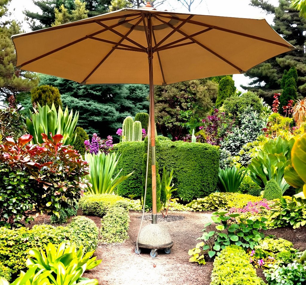 Parasol met voet