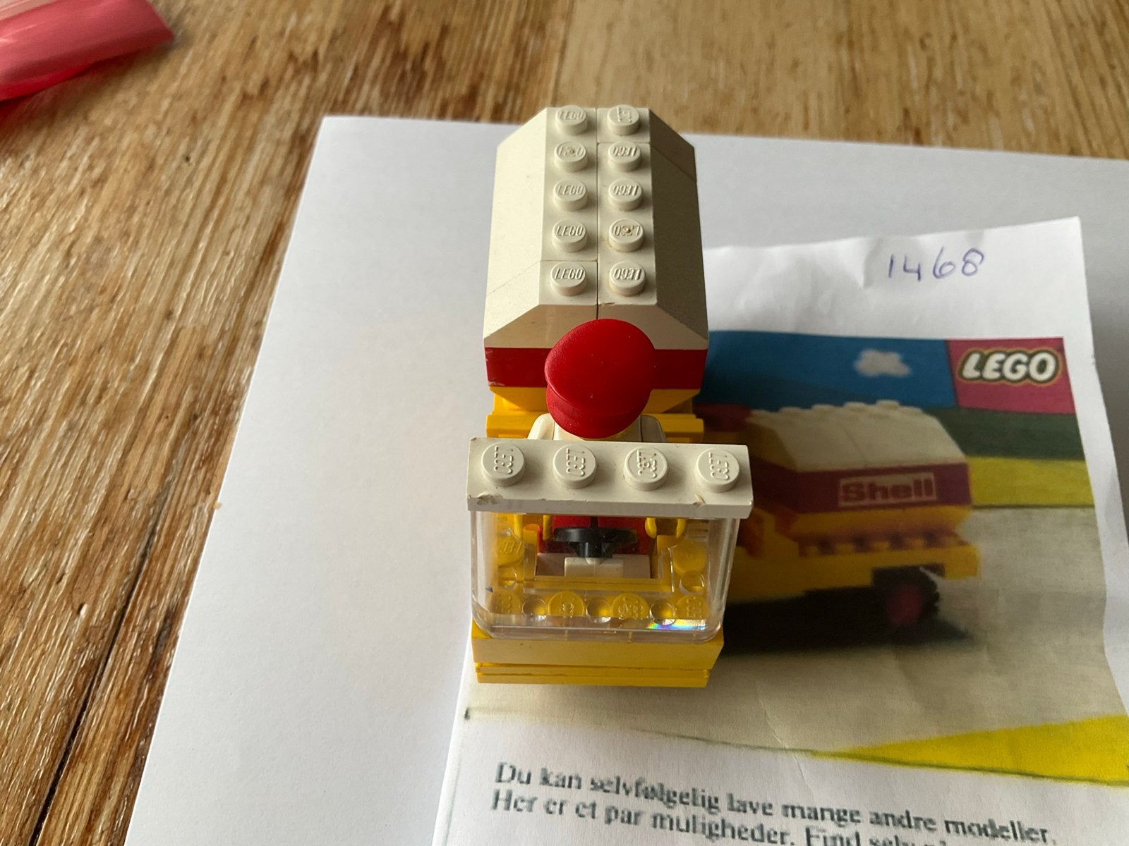 Vintage LEGO Shell Tankwagen - Set 1468, Ophalen of Verzenden, Gebruikt, Overige merken