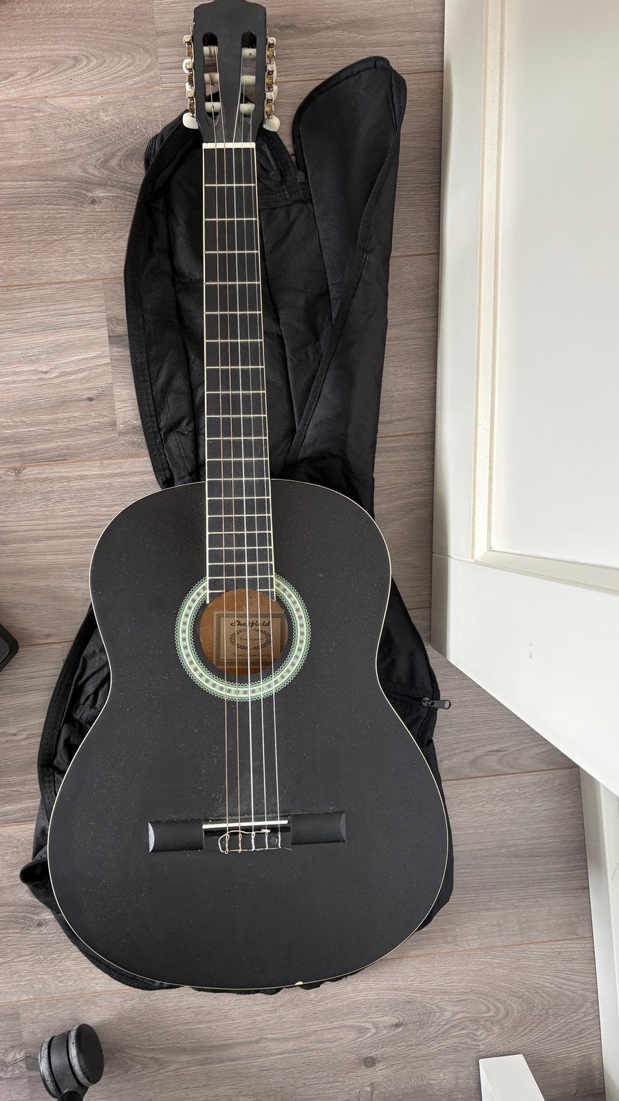 Sheffield gitaar mat zwart, Ophalen, Zo goed als nieuw, Klassieke of Spaanse gitaar