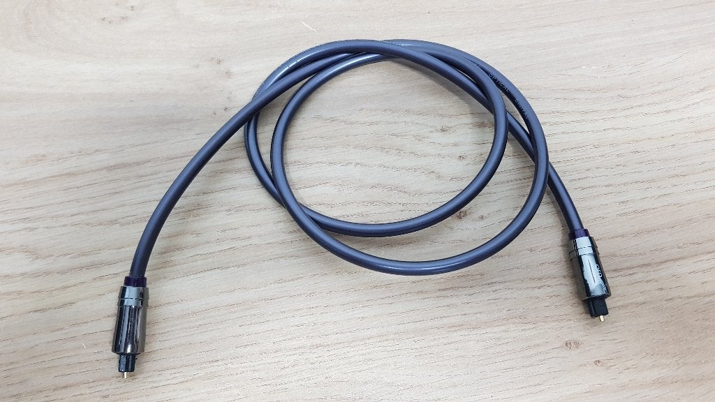 QED Performance Graphite Optisch Digitale Toslink Kabel, Audio, Tv en Foto, Audiokabels en Televisiekabels, Verzenden, Zo goed als nieuw