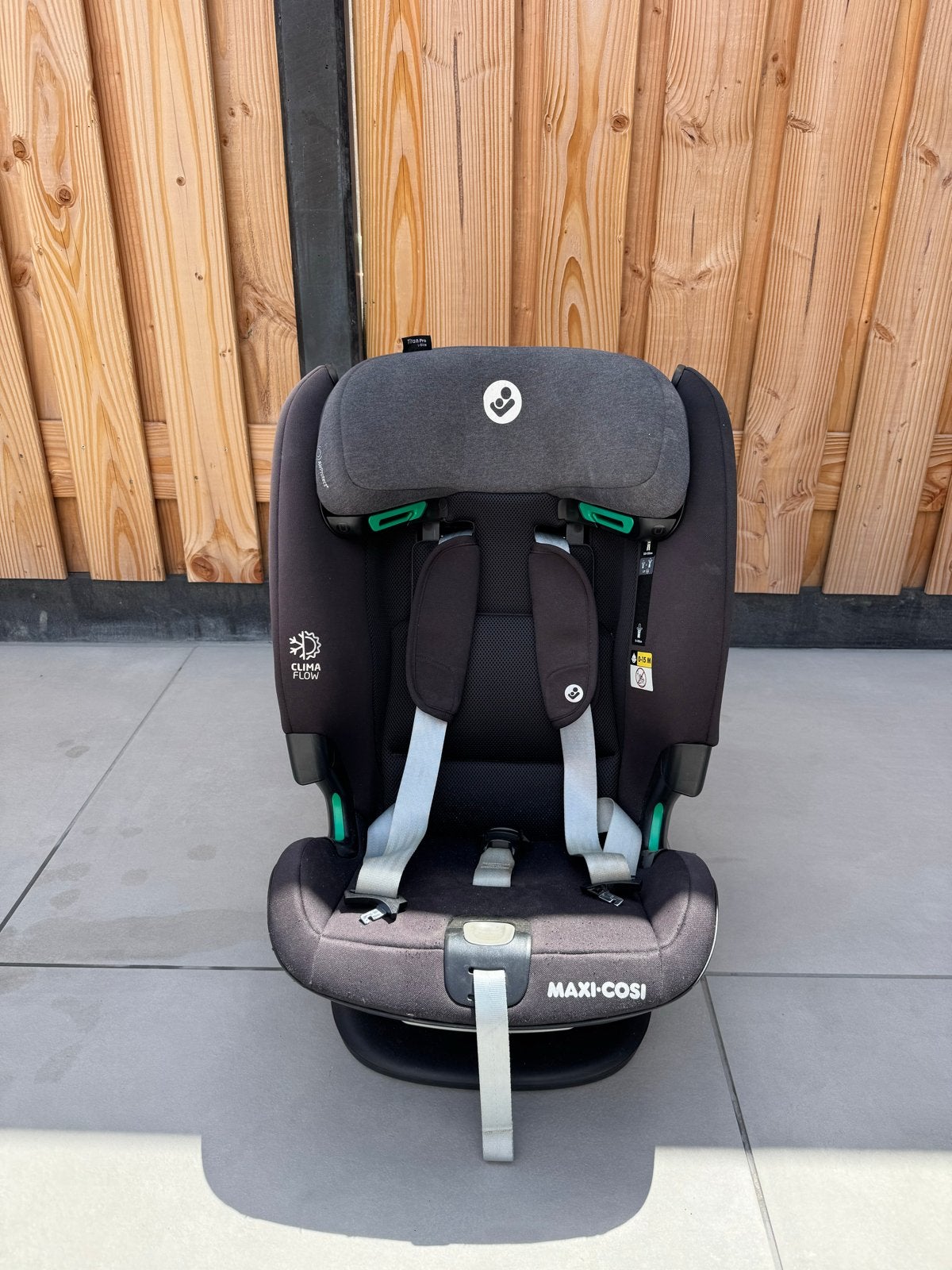Maxi-Cosi Titan Pro i-Size Authentic Black autostoel, Verstelbare rugleuning, Ophalen of Verzenden, Zo goed als nieuw, 9 t/m 36 kg