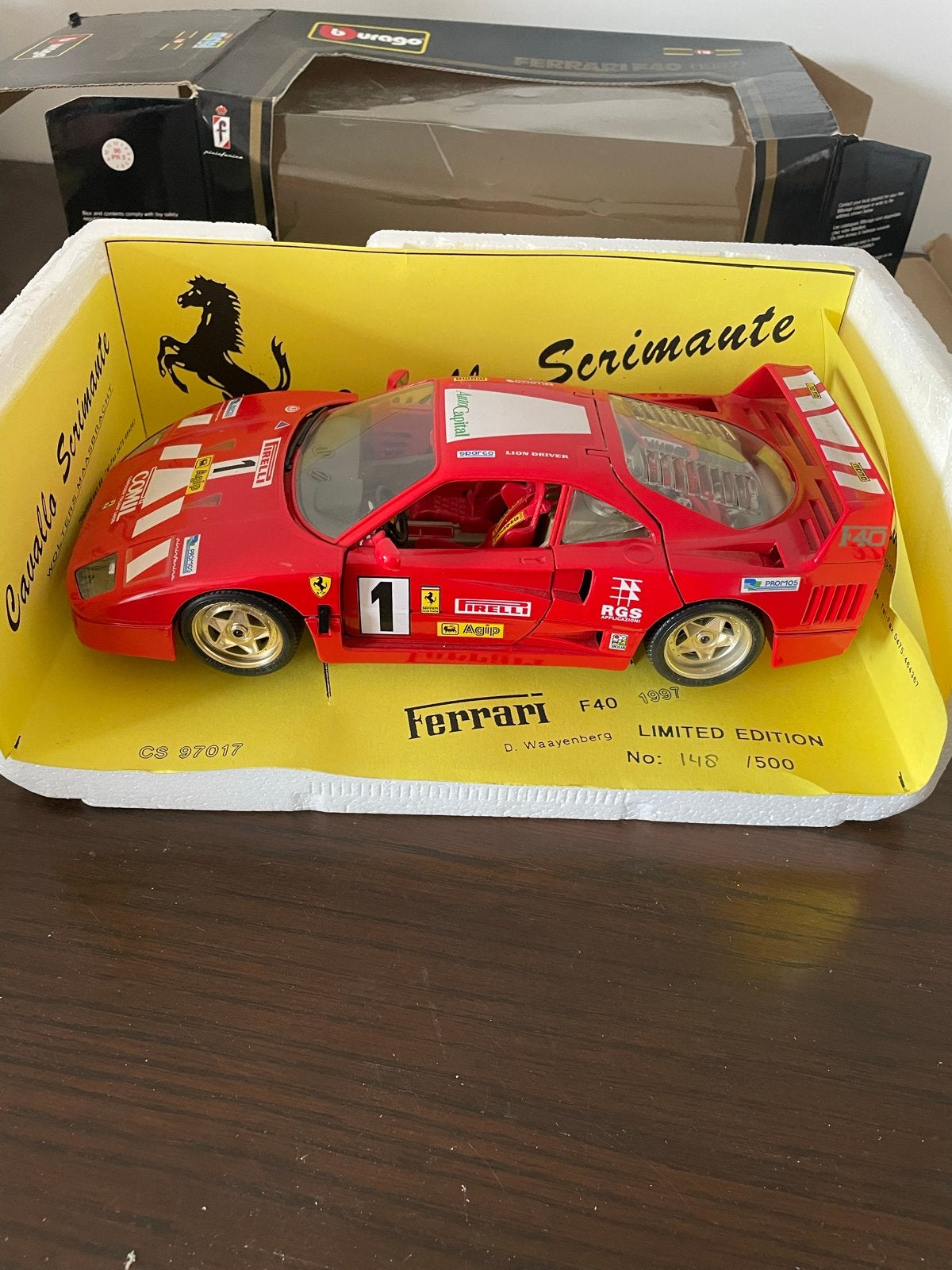 Ferrari F40 1997 Team Kroymans Limited Edition model, Ophalen of Verzenden, Zo goed als nieuw, Overige typen