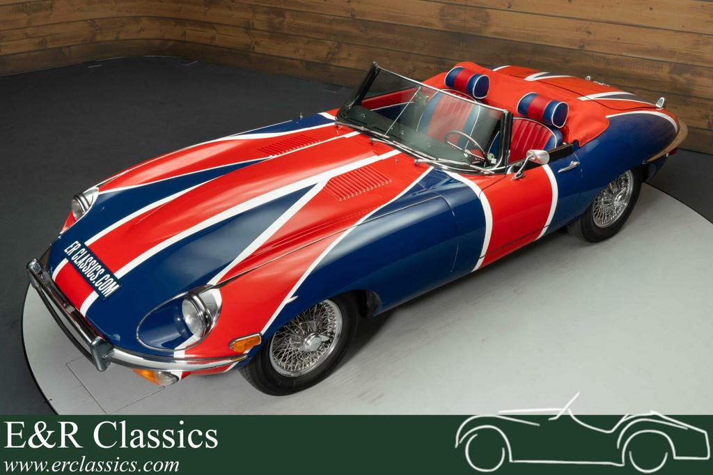 Jaguar E-Type S2 Cabriolet | Gerestaureerd | 1970, Achterwielaandrijving, 4200 cc, Cabriolet, Blauw