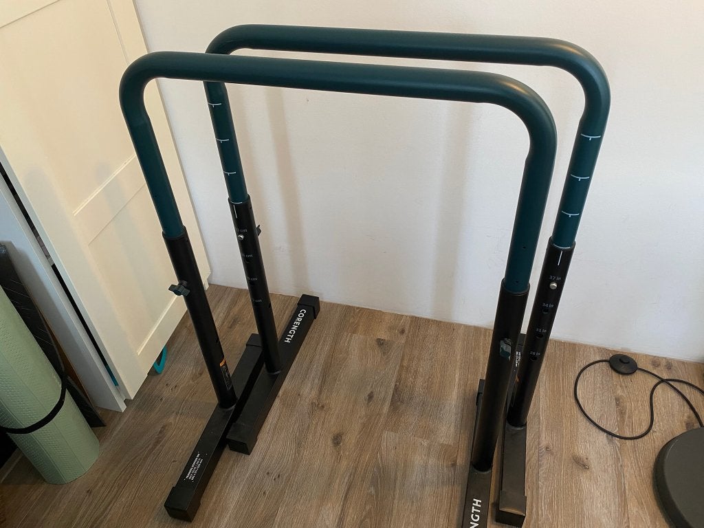 CORENGTH TS 100 adjustable dip bars – like new, Sport en Fitness, Ophalen, Zo goed als nieuw, Overige typen
