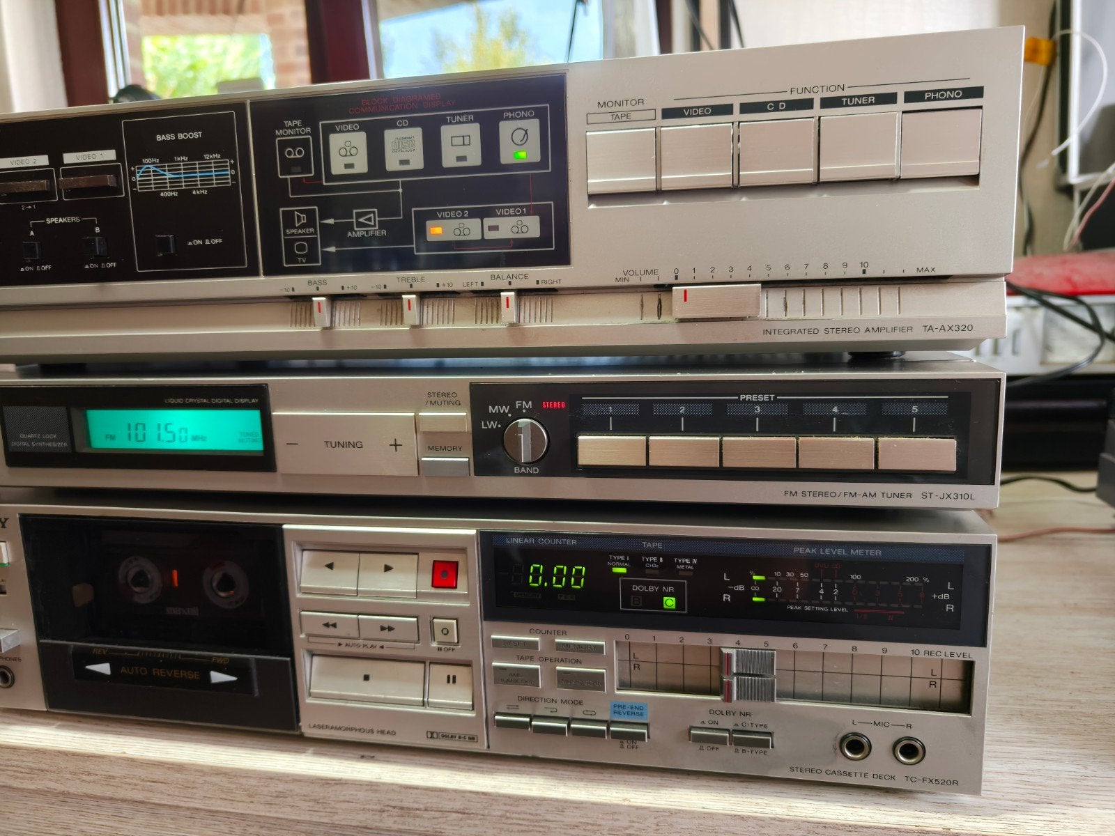 Sony set, Audio, Tv en Foto, Stereo-sets, Ophalen, Cassettedeck, Sony