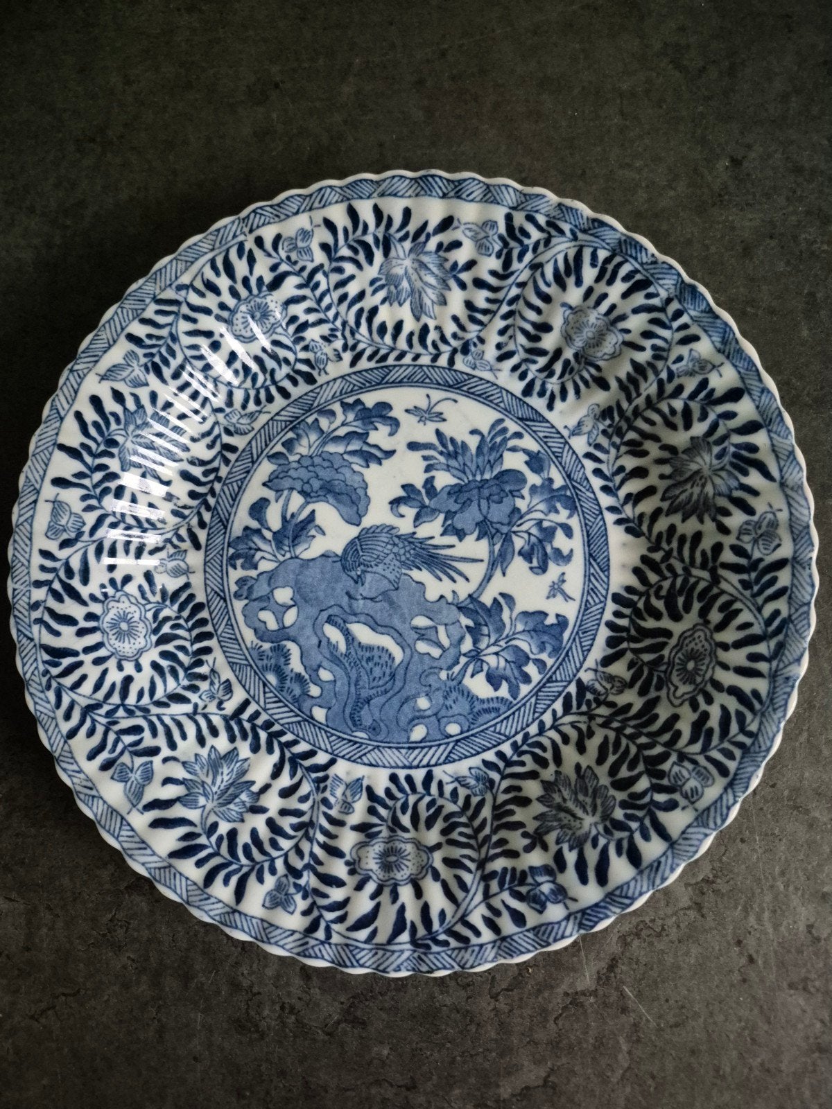 Wandbord Chinees porcelein  kangxi stijl, Ophalen of Verzenden
