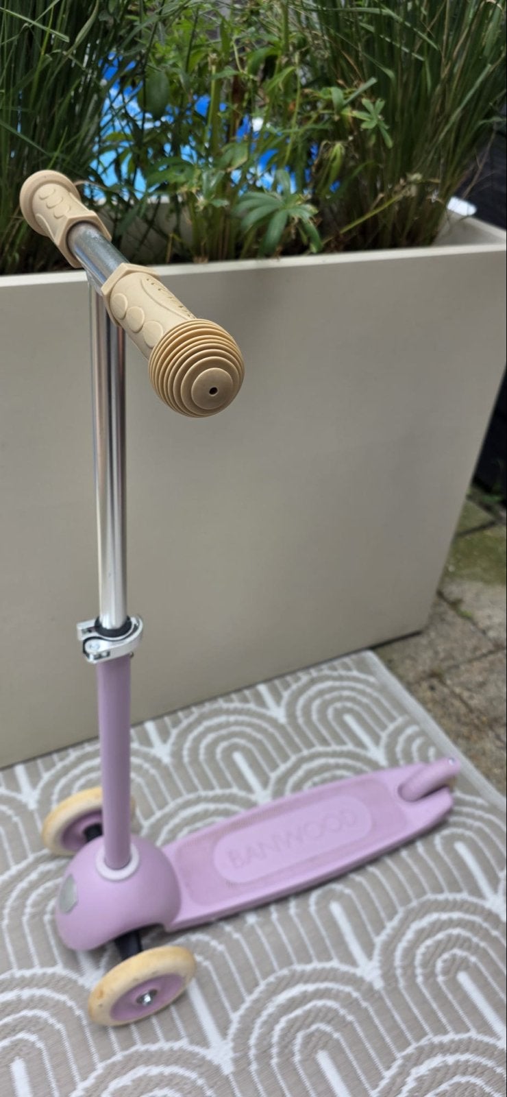 Banwood step met helm - Lavendel, Ophalen, Gebruikt, Gewone step