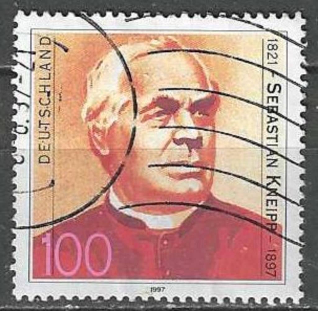 Duitsland 1997 - Yvert 1757 - Sebastian Anton Kneipp (ST), Verzenden, 1990 tot heden, Gestempeld