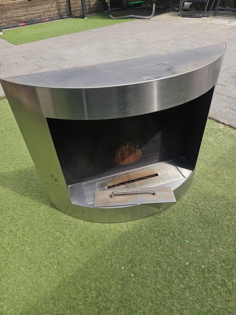 Stijlvolle RVS Gelhaard - Compact en Modern Design, Ophalen of Verzenden, Vrijstaande haard, Overige soorten