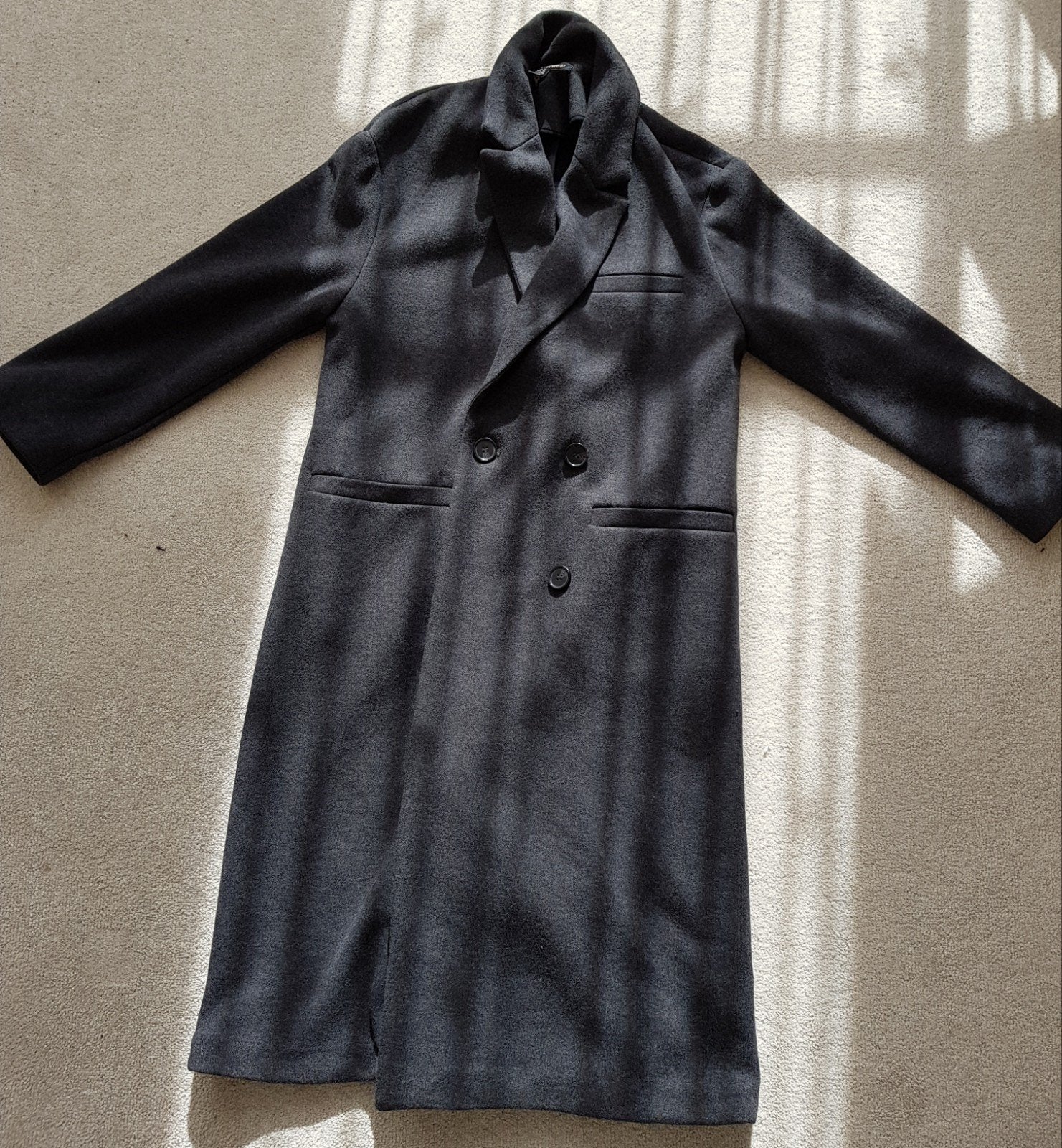 Zara donker grijs jas maat xs mantel grijze jassen nieuw, Verzenden, Zara, Nieuw, Maat 34 (XS) of kleiner