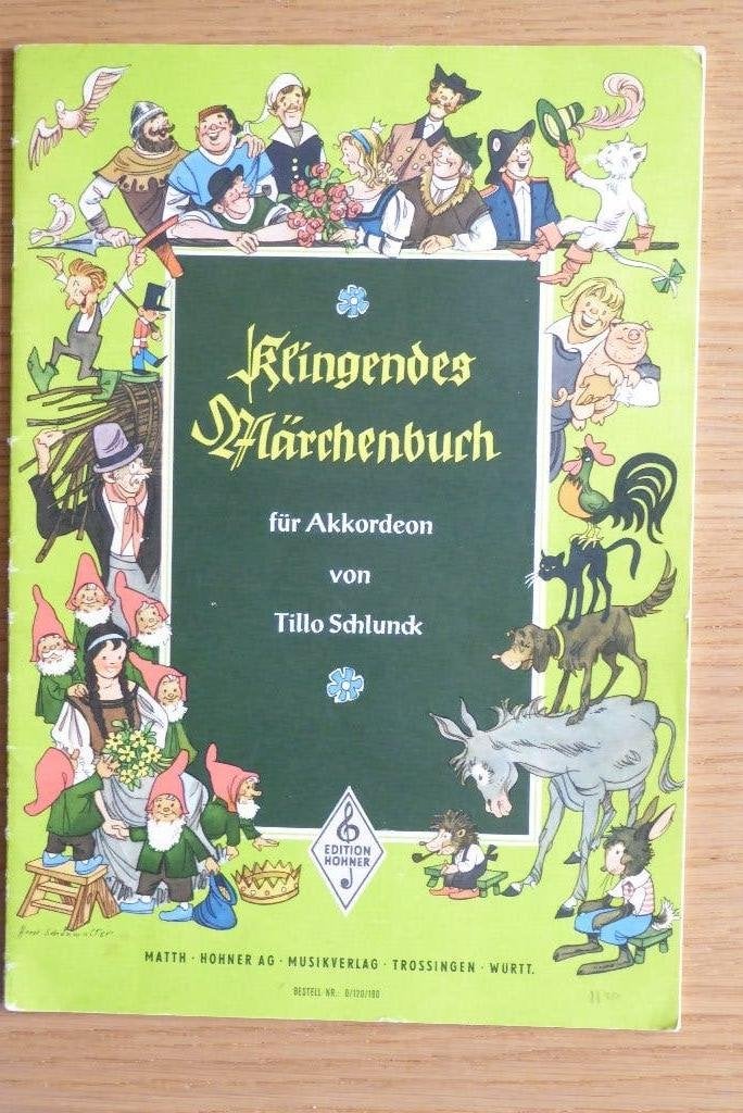 Klingendes Märchenbuch fur Akkordeon - Tillo Schlunck, Ophalen of Verzenden, Zo goed als nieuw, Artiest of Componist, Populair