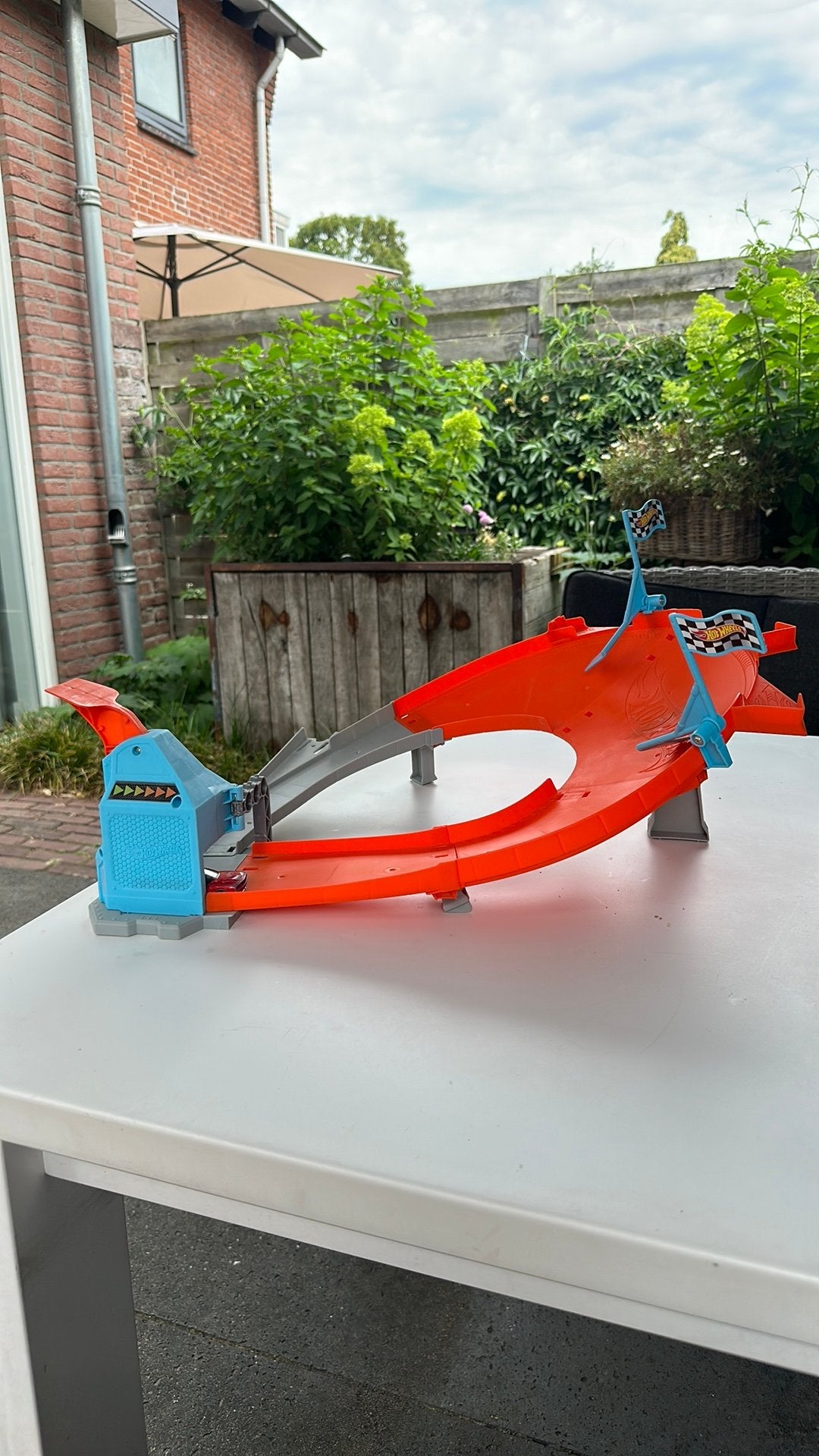 Hot wheels lanceer bocht, Kinderen en Baby's, Speelgoed | Racebanen, Ophalen, Hot Wheels, Handmatig, Racebaan