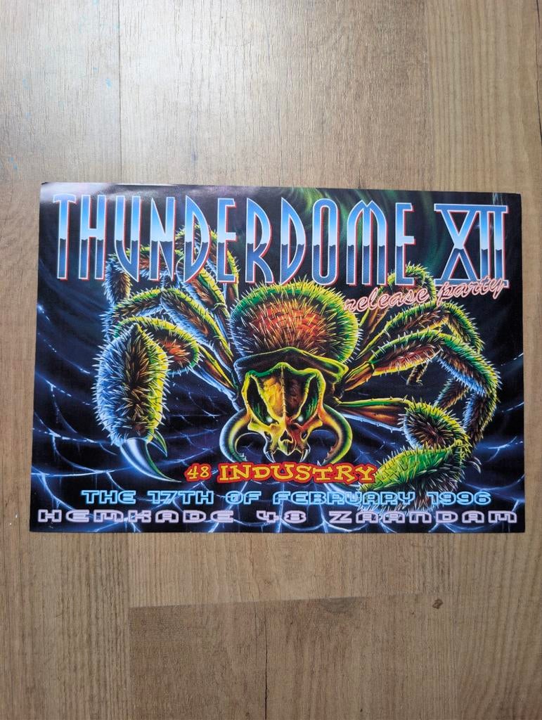 Thunderdome flyer 1996 Hemkade, Verzamelen, Posters, Ophalen of Verzenden, Zo goed als nieuw, A1 t/m A3, Muziek