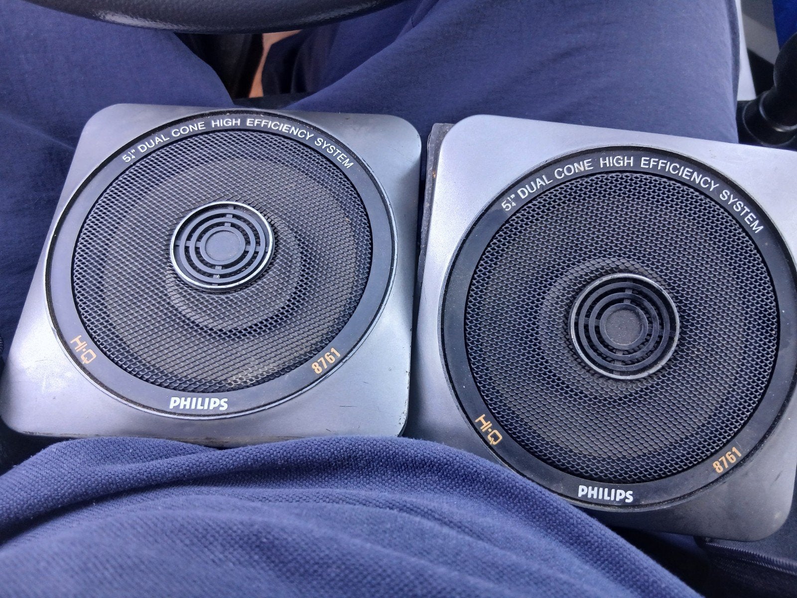 Philips Hi-Q 8761 5" Dual Cone Auto Luidsprekers, Auto diversen, Autospeakers, Ophalen of Verzenden, Gebruikt