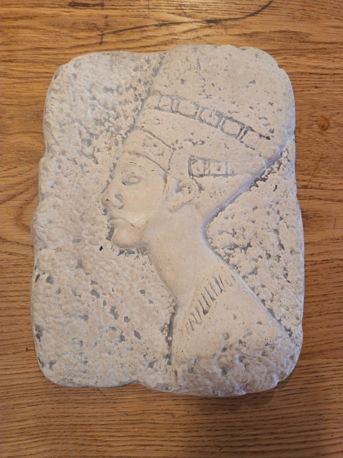 Wanddecoratie Nefertiti - Steen/Keramiek, Ophalen of Verzenden, Wanddecoratie, 20 - 50 cm, Steen of Keramiek