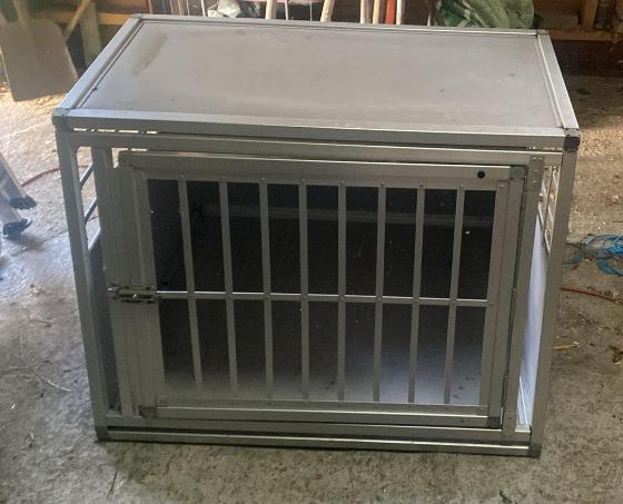 Autokennel bench aluminium, Ophalen, Gebruikt