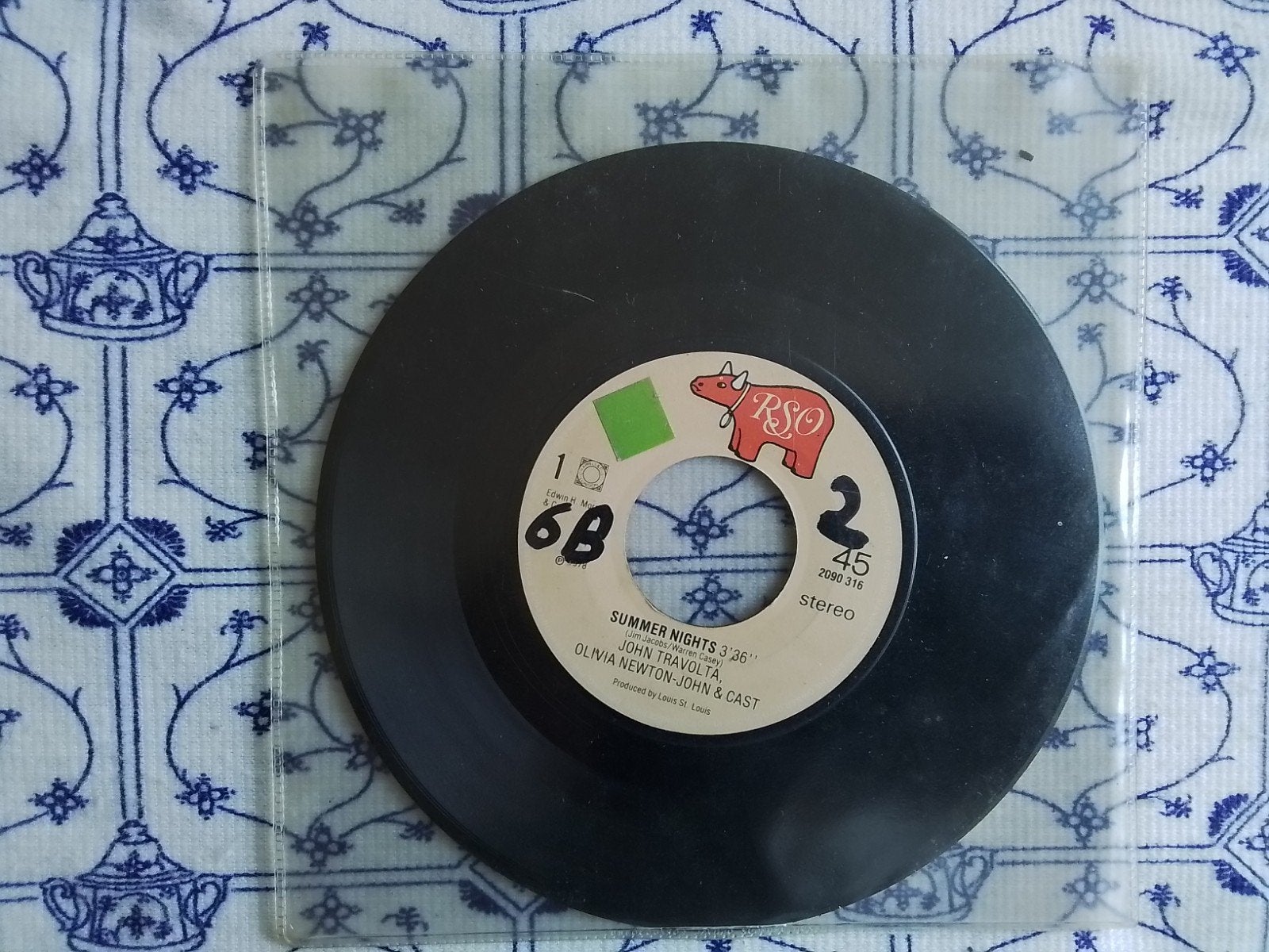 Olivia newton John  & John travolta        Summernights, Ophalen of Verzenden, Zo goed als nieuw, 7 inch, Pop