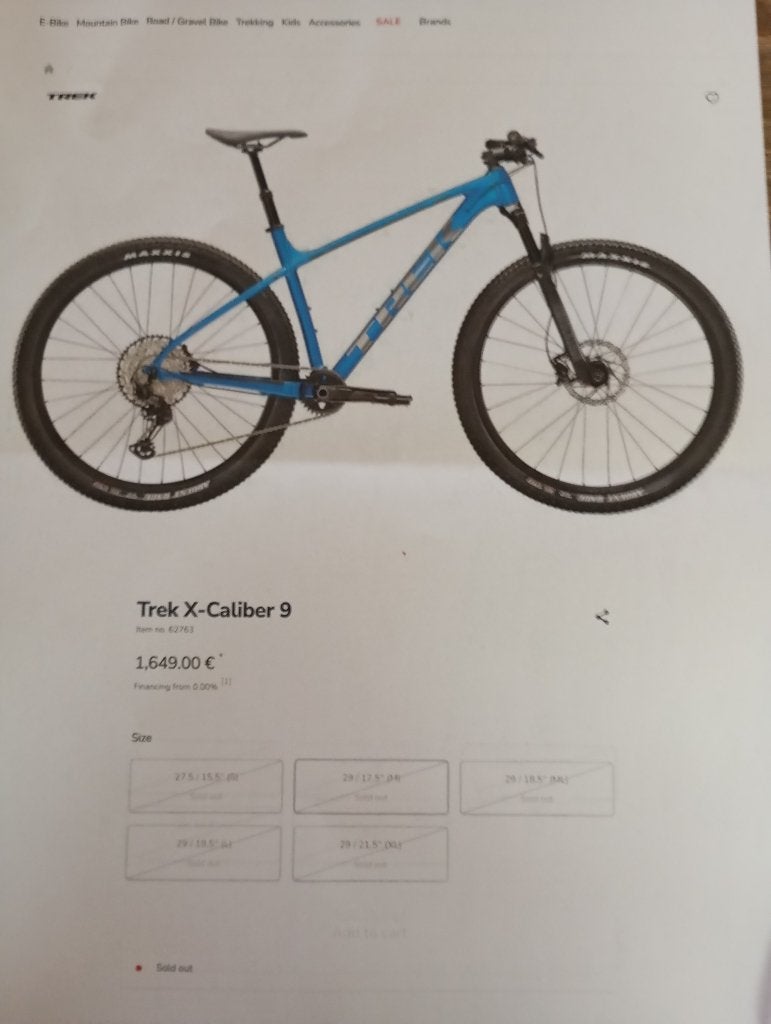 Zeer nette TREK X-Caliber 9 MTB 2 jaar oud Maat M, Ophalen, Hardtail, Heren, Zo goed als nieuw