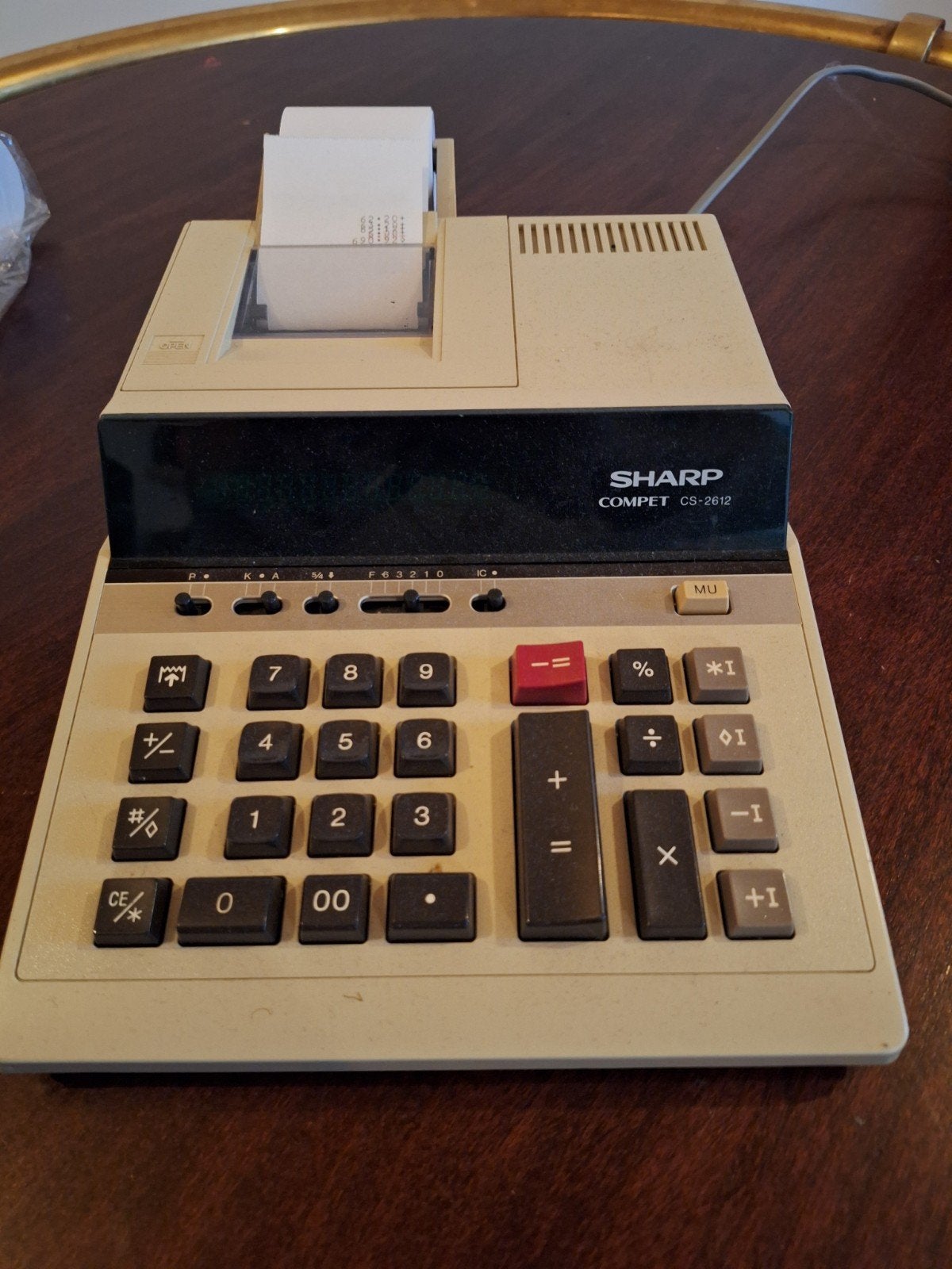 sharp compet cd-2612 vintage rekenmachine en kassa, Ophalen of Verzenden