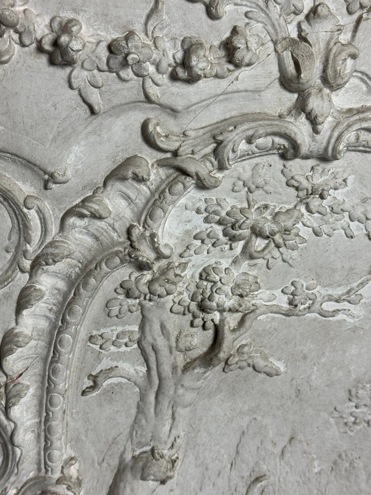 Gips plafond ornament in lijst, Gebruikt, Ophalen of Verzenden, A, A