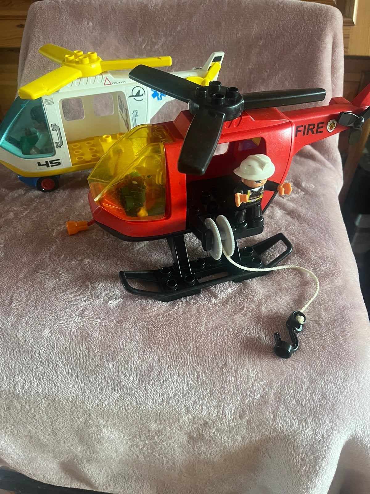 Duplo, vintage helicopters, Kinderen en Baby's, Speelgoed | Duplo en Lego, Ophalen of Verzenden, Gebruikt, Duplo