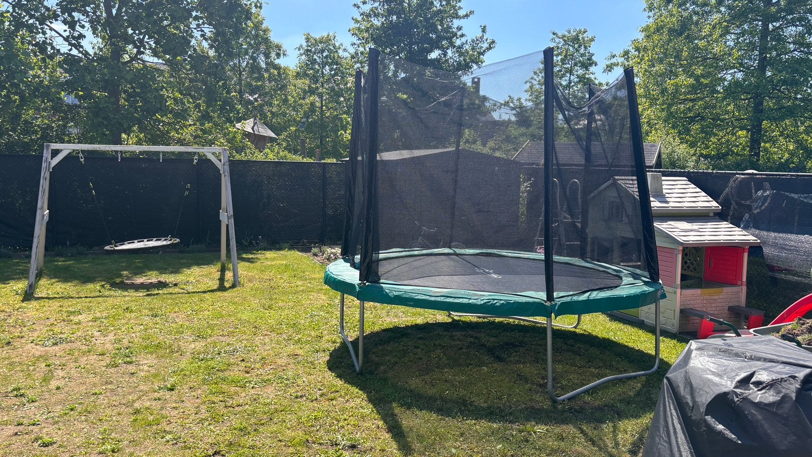 Grote Trampoline te koop, Ophalen, Zo goed als nieuw