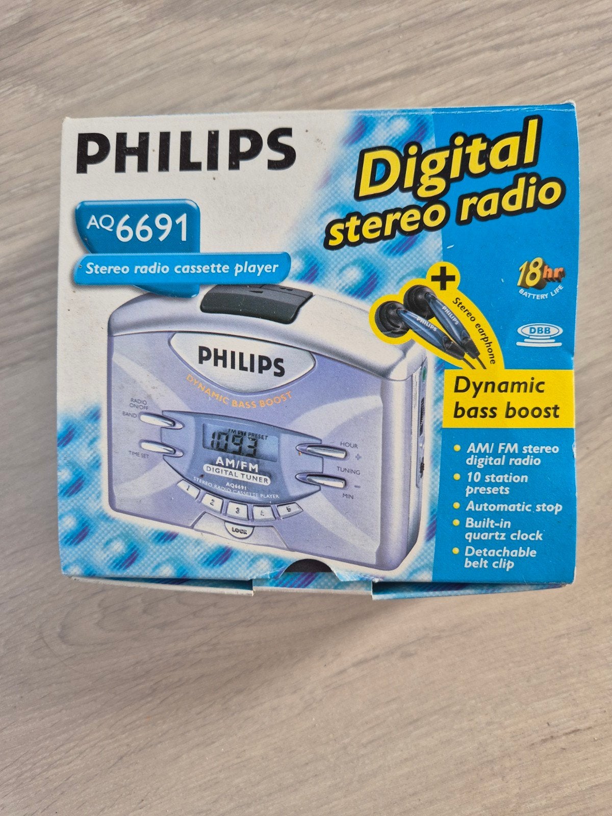 Philips AQ6691 Digitale Stereo Radio Cassettespeler, Audio, Tv en Foto, Ophalen of Verzenden, Walkman